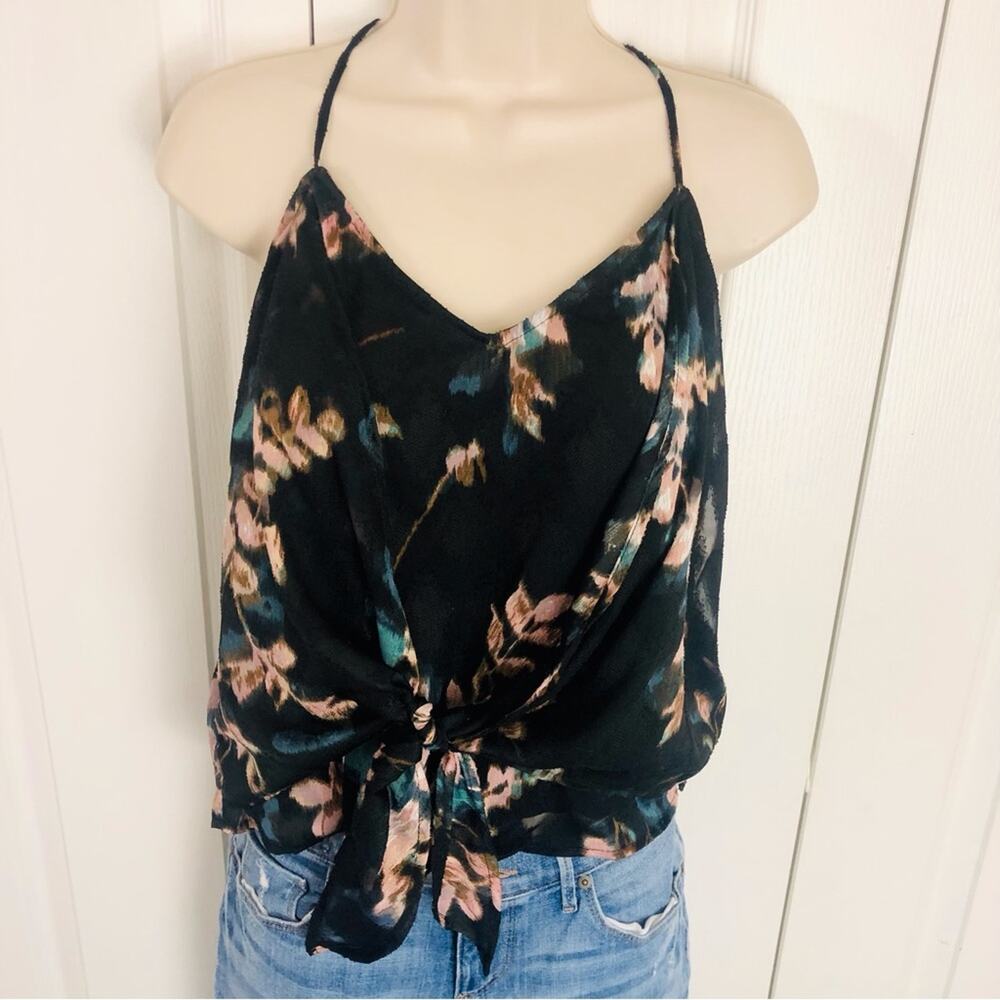 NWT Willow & Clay Black Floral Tank Top - Picture 14 of 16